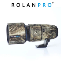 ROLANPRO Lens Camouflage Coat Rain Cover For Olympus M.ZD 40-150 F2.8 PRO Lens Protective Case Nylon Waterproof Lens Guns Sleeve