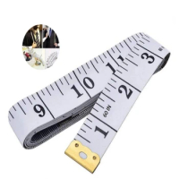 2m Soft Tape Measure Clothing Tailor Measuring Made of Fiberglass Material Ruler White Waist Circumference Craft Measuring Ruler