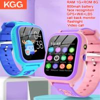 KGG 4G Kids Watch 1G+8G Video Call Phone Watch Call Back Monitor SOS GPS Tracker Clock Children Smart Watch Support APP Download