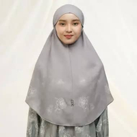 DOA Indonesia - Baiti Selaras Khimar - Grey Timeless