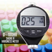 Digital Portable 0-100HA Durometer Hardness Shore A Scale for Rubber, Plastic, Leather, Multi-grease, Wax, Etc W/ LCD Display