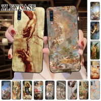 The Creation of Adam Renaissance painting Art Phone Case For Samsung Galaxy A32 A50 A13 A14 A22 A23 A40 A51 A12 A52 A53 5G Cover