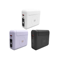 【MCK科技】10000mAh 22.5W快充三合一行動電源(自帶線行動電源 無線充電)