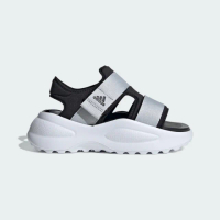【adidas 愛迪達】涼鞋 女鞋 大童 運動 MEHANA SANDAL KIDS 黑白灰 ID7910(A5182)