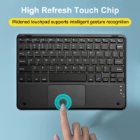 Wireless Bluetooth-Compatible Keyboard For IOS Android Windows Mini Rechargeable Keyboard With Touchpad For iPad Tablet Xiaomi