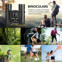 teropong binocular HD mini compact zoom outdoor pembesaran 30X60 8X21 22X25 40X22 300X25 60X60 80X80