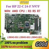 DAN97FMB6D0.For HP 22-C 24-F AIO Motherboard.With AMD Athlon 300U R3-3200U R5 R7-3700 CPU DDR4 L39043-001 L39043-601 L39043-603