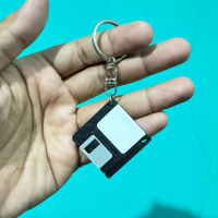 Gantungan Kunci Keychain Model Flopy Disk Disket  Unik Custom