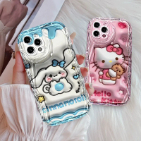 Sarung Hello Kitty Cinnamoroll, Serasi dengan Realme Note 60X, C65, C63, C75, Note 50, C51s, C53, C5