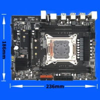 X99 Motherboard+Baffle+SATA Cable+Switch Cable+Thermal Grease LGA2011-3 DDR4 Support 4X32G For E5-2678 V3 E5 2676 V3 CPU