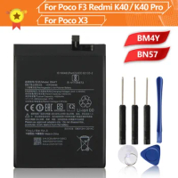 Replacement Battery BN57 BM4Y for Poco F3 Xiaomi Poco X3 Pro Redmi K40 Pro K40 Pro+ 4520mAh BM4Y Phone Battery + Tool