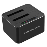 HDD Enclosure Harddisk Box HDD SSD USB 3.0 to Dual Bay Hard Drives Station HDD Docking Station SATA Hard Drive Docking Station