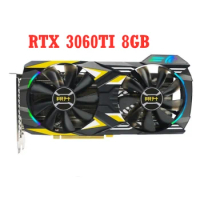ASL RTX 3060 Ti 8GB X-GAME GDDR6 256bit NVIDIA GPU DP*3 PCI Express 4.0 x16 rtx3060ti 8gb Video card Used