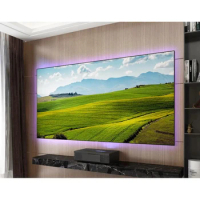 92 100 110 120 130 150 Inch ALR T-Prism Fixed Frame Projector Screen 4K Ultra Short Throw Projector With LED Light for fengmi T1