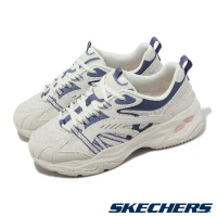 Skechers 休閒鞋 D Lites 4.0 女鞋 米白 藍 拼接 固特異大底 復古 記憶鞋墊 老爹鞋 896205NTBL