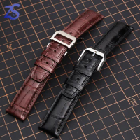 20mm 21mm 22mm Genuine Leather Watch Strap for IWC Portugal Series Crocodile Skin Cowhide Watchband Wirstband Accessories