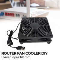 Kipas Pendingin Router CPU Fan Modem Mini PC Cooler Cooling Case DIY USB 120mm