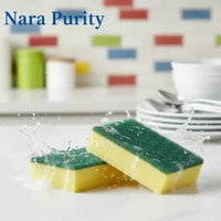 Nara Purity Spons Cuci Piring Tebal Anti Bakteri Awet Busa Melimpah Ampuh Angkat Lemak Bandel