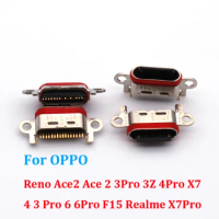 10Pcs Usb Charging Dock Port Charger Connector Plug For OPPO Reno Ace2 Ace 2 3Pro 3Z 4Pro X7 4 3 Pro 6 6Pro F15 Realme X7Pro