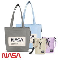 買包送傘帽任選【NASA SPACE】美國授權 漫遊太空系列 旅行隨身小包 &amp; 厚磅棉質帆布袋 NA20001/NA20003