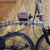 TWTOPSE Folding Bike Bottle Cage Adapter Mount Holder For Brompton Birdy Dahon Curis 3SIXTY PIKES Bike Frame Handlepost Seatpost
