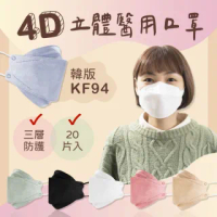 【大成】4D立體韓版醫療用口罩 魚形口罩(20入/盒)