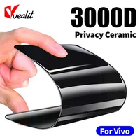 3000D Privacy Ceramic Soft Film For Vivo iQOO 11 10 9 8 7 Full Cover Screen Protector For Vivo X90 X80 X70 Pro Plus Not Glass