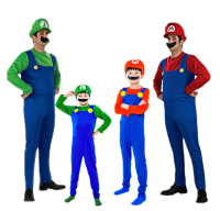 KOSTUM BAJU SUPER MARIO BROS BROSS LUIGI COSPLAY ANAK DEWASA MARIO BROS COSTUME / COSTUM / CUSTOM / 