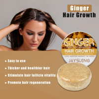 Jaysuing Ginger Shampoo, Pelembab Rambut Kulit Kepala Pijat Perawatan Rambut Shampoo