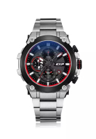 Expedition Expedition Jam Tangan Pria - Silver Black Red - Stainless Steel - 6841 MCBTBBARE