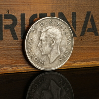 1937年英王喬治六世紀念銀幣銀元 外國錢幣英國國徽銀圓仿古錢幣