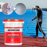 Rust Removal Rust Conversion Paint for Metal 1KG Multifunction Rust Removal Converter Metallic Paint with Brush Anti-Rust Paint