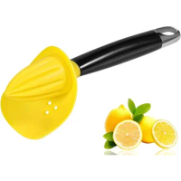 Handheld Lemon Squeezer Portable 4 in 1 Max Extract Manual Citrus Reamer Channel Knife Seed Catcher for Juicer Cocktails Drinks