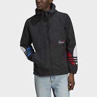 Adidas TRICOL WINDBRKR [GN3559] 男 連帽外套 風衣 運動 經典 休閒 國際版 三葉草 黑