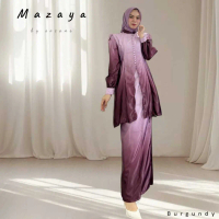 MAZAYA setelan kebaya: gradasi Oneset wanita muslim elegan modern mewah untuk Pesta, Kondangan, Wisu