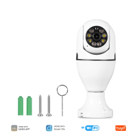 MOES Tuya WiFi 3MP Surveillance Smart Security Camera Light Bulb With E27 Socket Human Tracking Full