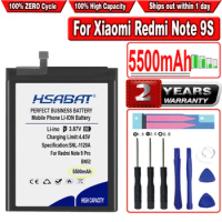 HSABAT 5500mAh BN52 Battery for Xiaomi Redmi Note 9 Pro Note 9S