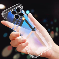 เคสโทรศัพท์แบบแข็งใส, บางเฉียบ, กรอบคริสตัล, เลนส์ป้องกัน, เหมาะสำหรับ POCO X6 PRO, F6 PRO, Redmi K7