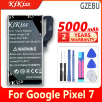 KiKiss Battery GZEBU GMF5Z 5000mAh/5700mAh For HTC Google Pixel 7 Pro Pixel7 Pixel7 Pro 7Pro Replacement Bateria
