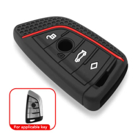 Silicone Remote Car Key Cover Keychain Key Case For BMW X1 X3 X4 X5 X6 Series 1 2 3 5 7 G20 G02 G05 G31 G23 F34 F15 F40 IX3