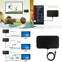 HDTV Indoor TV Antenna Signal Capture Cable Signal Amplifie Antenna Signal Receiver Amplifier