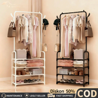 COD Rak Gantungan Baju Rak Sepatu Topi Stand Hanger Rak Susun Serbaguna Gantungan Baju Lemari Pakaia