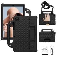 for Galaxy Tab S5e S6 Lite SM-T500 T720 T860 P610 T510 Case with Strap for Samsung Galaxy Tab A7 10.4 2020 EVA Tablet Kids Cover