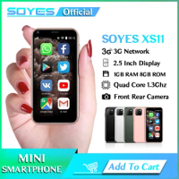 SOYES Super Mini Smart Phone 1GB RAM 8GB ROM 2.5 Inch Screen Quad Core Android 6.0 1000mAh 2.0MP Camera Small Mobile Phone
