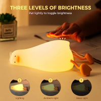 Lampu fleksibel LED lampu perubahanwarna bebek kartun lampu dindingruang tamu moden lampu kupu-kupul