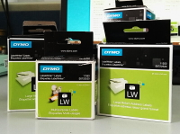 dymo達美條碼機LW450不干膠11356熱敏標簽打印紙89*41mm 300張/卷