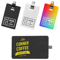 Thiết kế tùy chỉnh, in màu toàn bộ, thẻ USB Type‑C 4GB/8GB/16GB/32GB/64GB (pendrive), USB 2.0/3.0, q