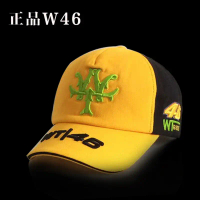 Hat Racing Cap 46 Motorcycle Baseball Cap Embroidered Motorbike Cap Outdoor Baseball Cap Versatile E
