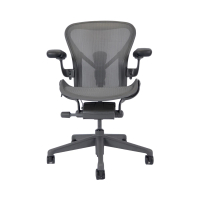 Herman Miller Aeron 2.0 人體工學椅 入門款 一般腳座 石墨黑 HW扶手 B size(平行輸入)