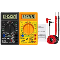 มัลติมิเตอร์แบิจิตอล, DT830B AC / DC, จอ LCD, ช่วงแรงดันไฟฟ้า 750/1000V, เครื่องวัดโวลต์, แอมมิเตอร์